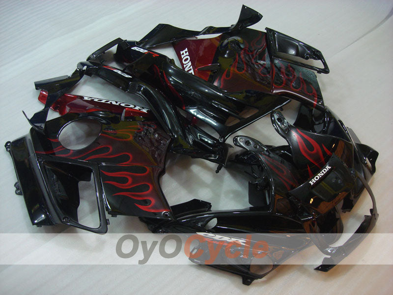 Fairing kit for 91-94 Honda CBR600 F2 - Red, Black - Flame #OYO87903060 Secondary image