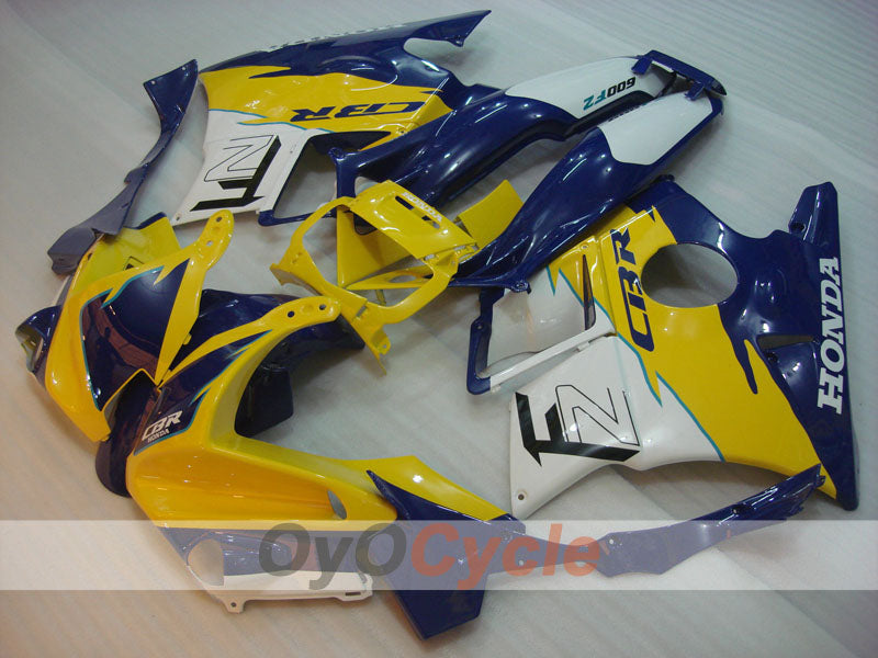 Fairing kit for 91-94 Honda CBR600 F2 - Yellow, White - Factory Style #OYO87903086
