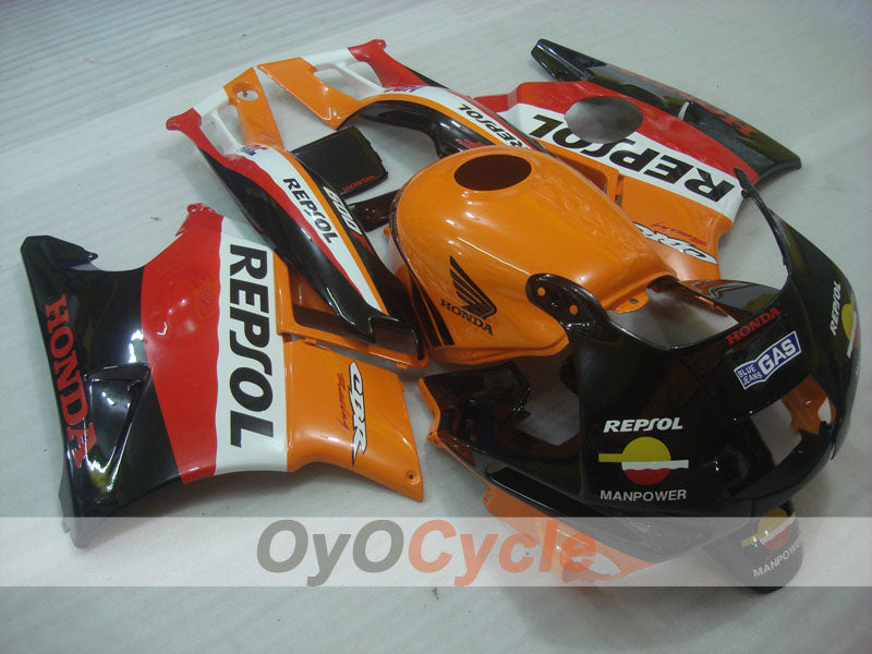 Fairing kit for 91-94 Honda CBR600 F2 - Orange, Black - Repsol #OYO87903103 Secondary image
