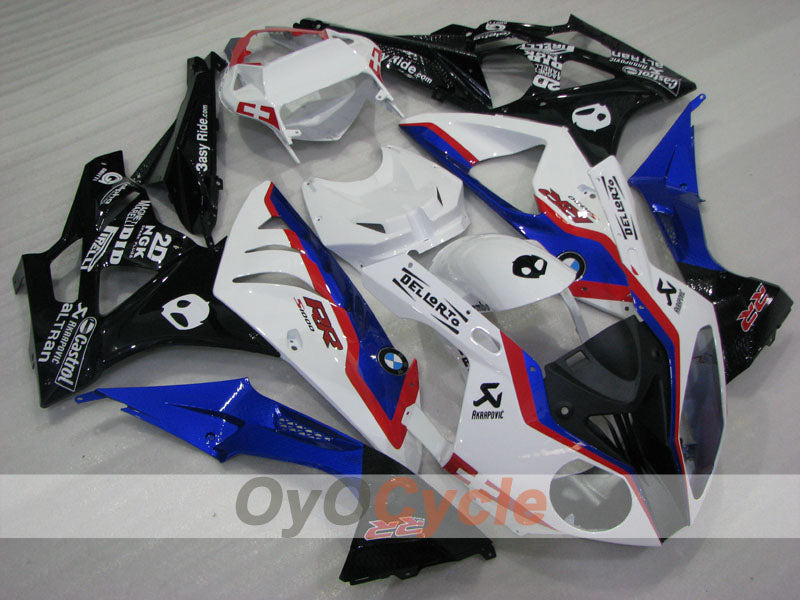 Injection Fairing kit for 09-14 BMW S1000RR - Blue, White - Castrol #OYO87903154 Main image