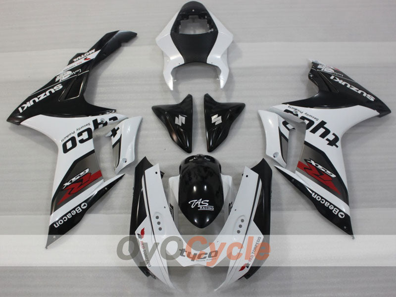 Injection Fairing kit for 11-26 GSX R600 - White, Black - Factory Style #OYO87903220 Secondary image