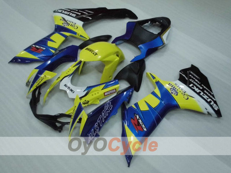 Injection Fairing kit for 11-26 GSX R600 - Yellow, Blue - Corona #OYO87903225 Secondary image