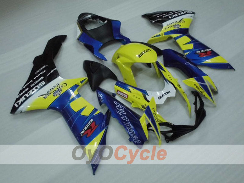 Injection Fairing kit for 11-26 GSX R750 - Yellow, Blue - Corona #OYO87903203 Main image