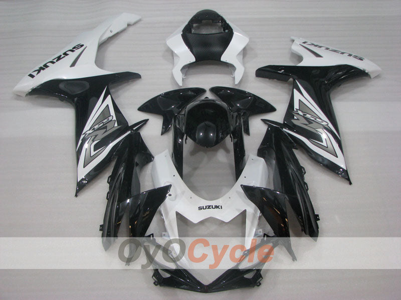 Injection Fairing kit for 11-26 GSX R600 - White, Black - Factory Style #OYO87903236 Secondary image