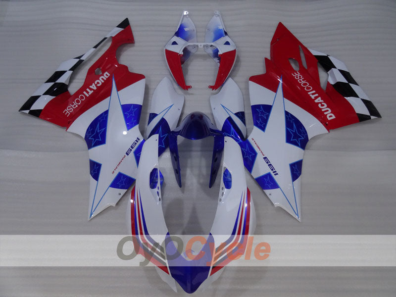 Injection Fairing kit for 11-14 Ducati 1199 - Red, White - Factory Style #OYO87903388 Secondary image