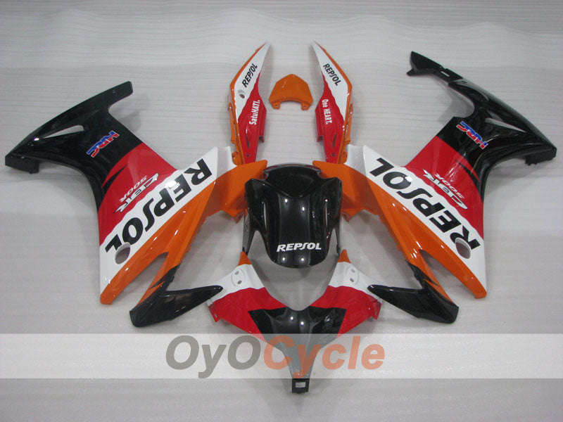 Injection Fairing kit for 13-15 CBR500R - Red, Orange, Black - Repsol #OYO87904581 Secondary image