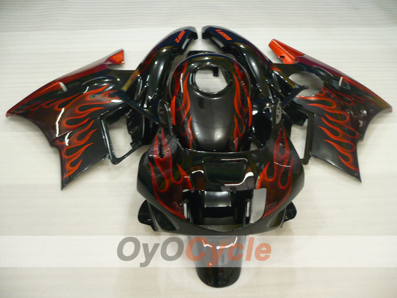Fairing kit for 91-94 Honda CBR600 F2 - Red, Black - Flame #OYO87904763 Secondary image