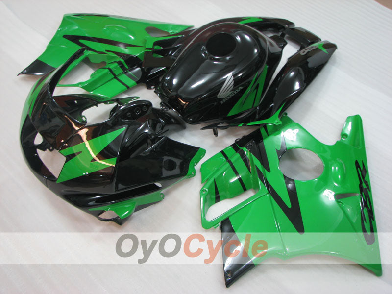Fairing kit for 91-94 Honda CBR600 F2 - Green, Black - Factory Style #OYO87904764 Secondary image
