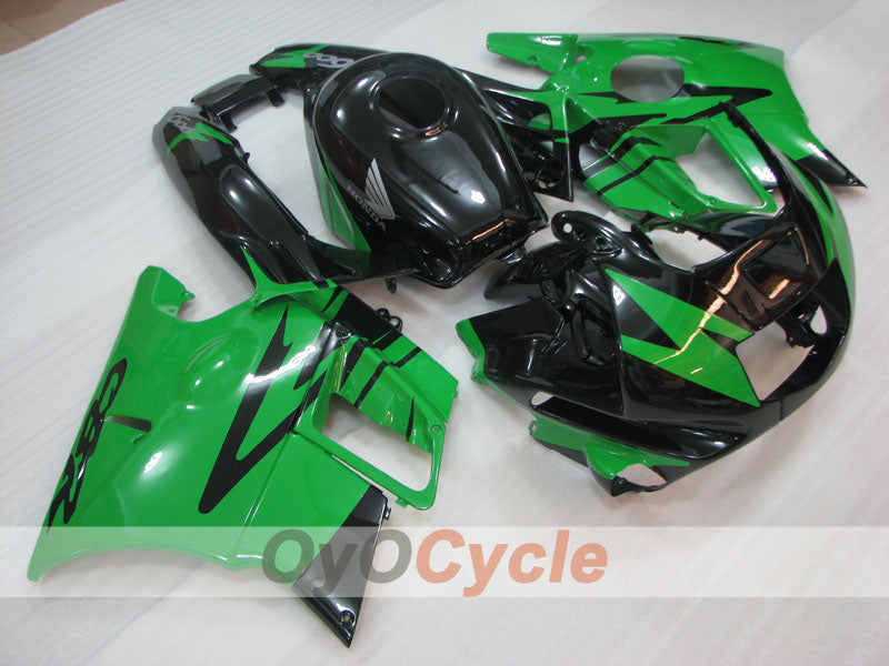 Fairing kit for 91-94 Honda CBR600 F2 - Green, Black - Factory Style #OYO87904764 Main image