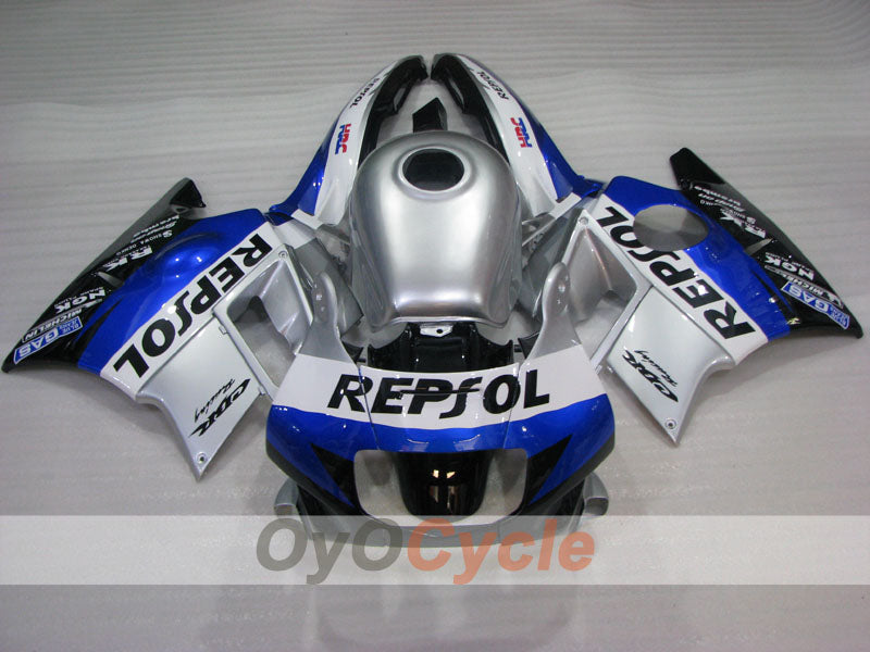 Fairing kit for 91-94 Honda CBR600 F2 - Blue, Black, Silver - PEPSI #OYO87904765