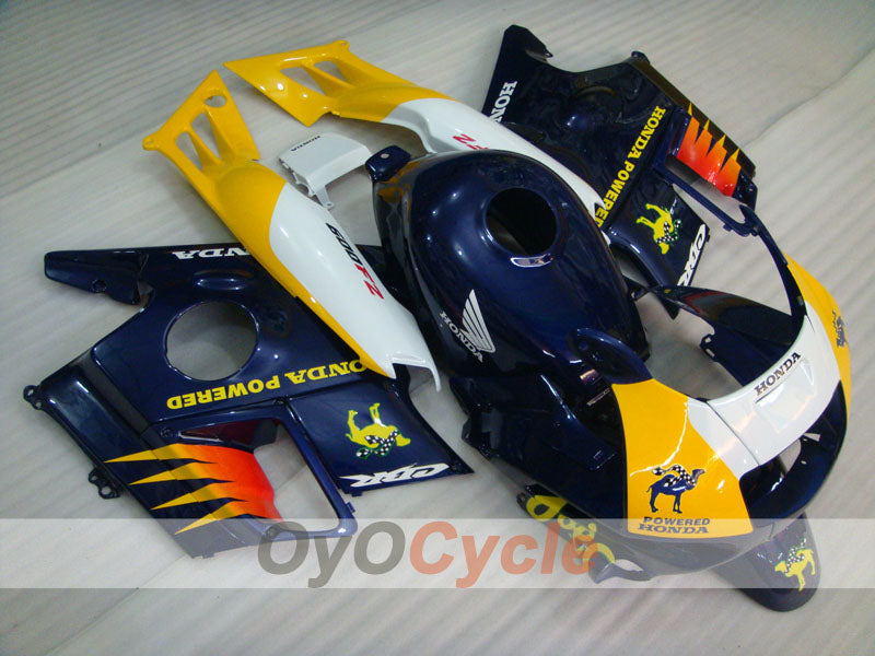 Fairing kit for 91-94 Honda CBR600 F2 - Yellow, Purple - Camel #OYO87904770 Secondary image