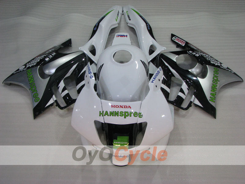 Injection Fairing kit for 97-98 CBR600F3 - White, Black - HANN Spree #OYO87904803 Secondary image