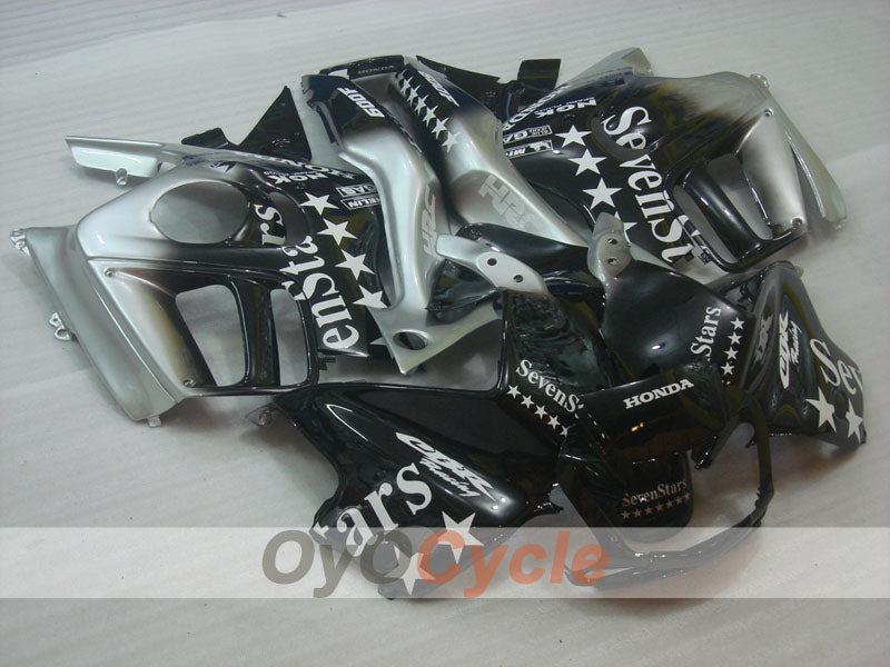 Injection Fairing kit for 97-98 CBR600F3 - Black, Grey - SevenStars #OYO87904819