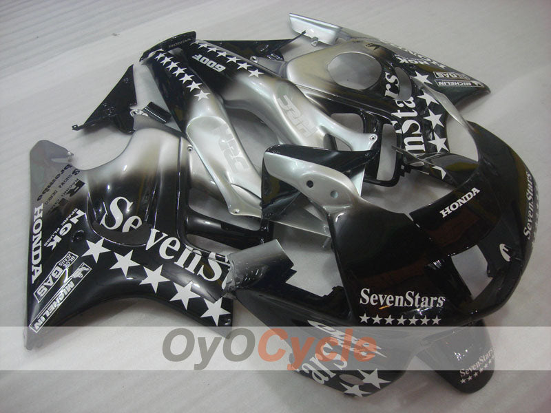 Injection Fairing kit for 97-98 CBR600F3 - Black, Grey - SevenStars #OYO87904819