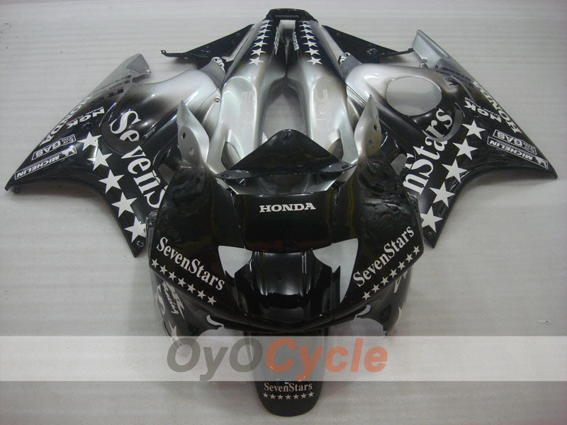 Injection Fairing kit for 97-98 CBR600F3 - Black, Grey - SevenStars #OYO87904819 Secondary image