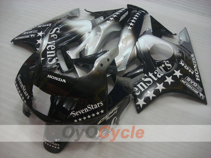 Injection Fairing kit for 97-98 CBR600F3 - Black, Grey - SevenStars #OYO87904819