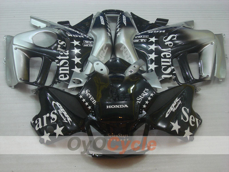 Injection Fairing kit for 97-98 CBR600F3 - Black, Grey - SevenStars #OYO87904819
