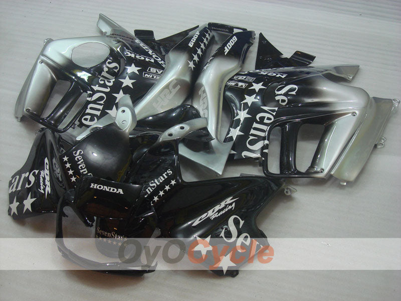 Injection Fairing kit for 97-98 CBR600F3 - Black, Grey - SevenStars #OYO87904819