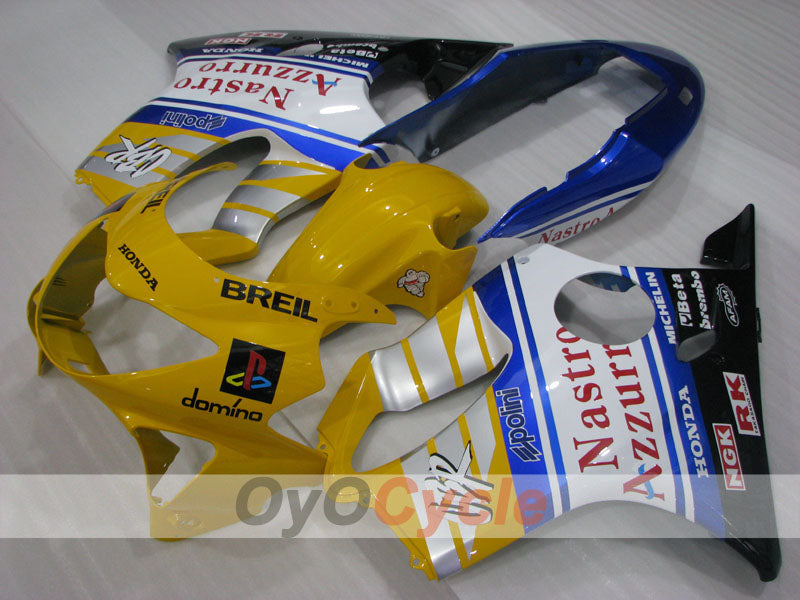 Injection Fairing kit for 99-00 CBR600F4 - Yellow, White, Black - Nastro Azzurro #OYO87904823 Main image