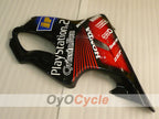 Injection Fairing kit for 99-00 CBR600F4 - Red, Black - DUNLOP, Play Station #OYO87900138