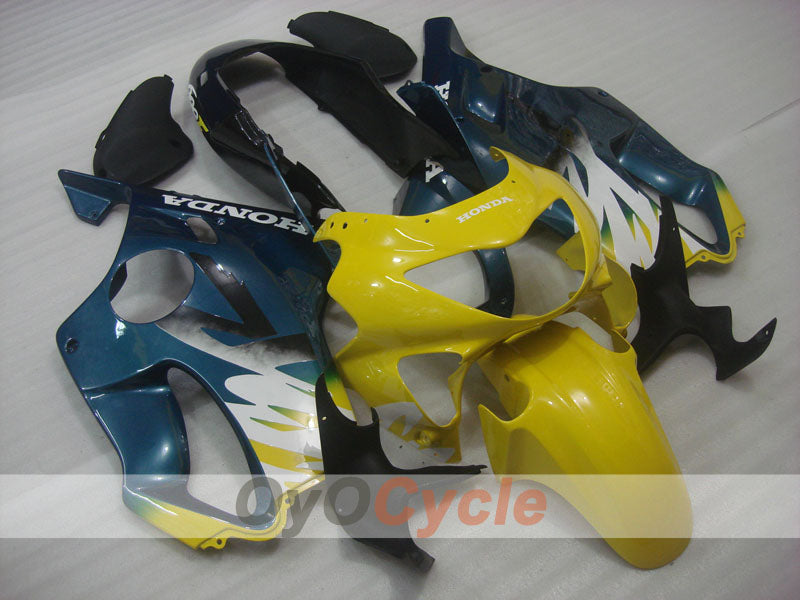 Injection Fairing kit for 99-00 CBR600F4 - Yellow, Blue - Factory Style #OYO87904843 Main image
