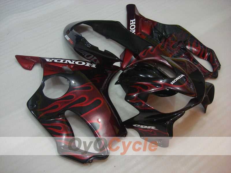 Injection Fairing kit for 04-07 CBR600F4i - Red, Black - Flame #OYO87904857 Main image