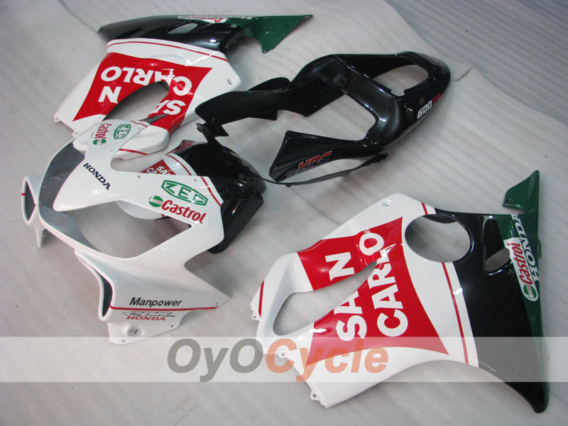 Injection Fairing kit for 01-03 CBR600F4i - Red, White - San Carlo #OYO87904861