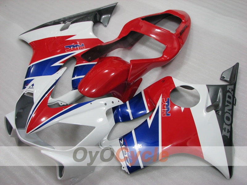 Injection Fairing kit for 01-03 CBR600F4i - Red, White - Factory Style #OYO87904862