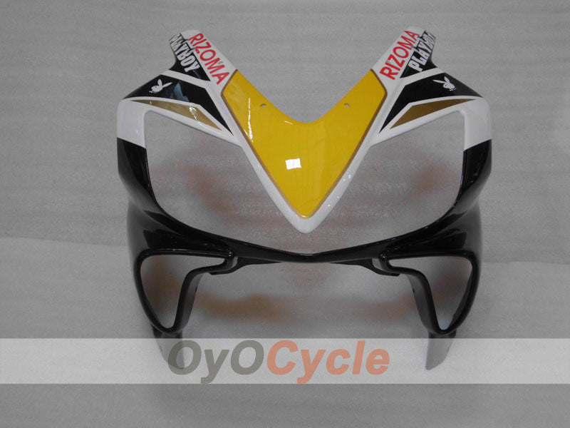 Injection Fairing kit for 01-03 CBR600F4i - White, Black - PlayBoy #OYO87904863