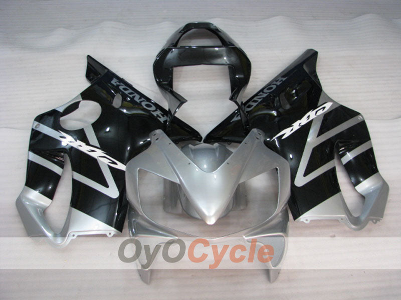 Injection Fairing kit for 01-03 CBR600F4i - Black, Silver - Factory Style #OYO87904868