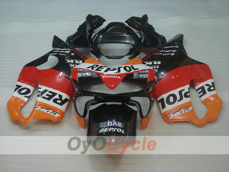 Injection Fairing kit for 01-03 CBR600F4i - Orange, Black - MICHELIN, Repsol #OYO87904871