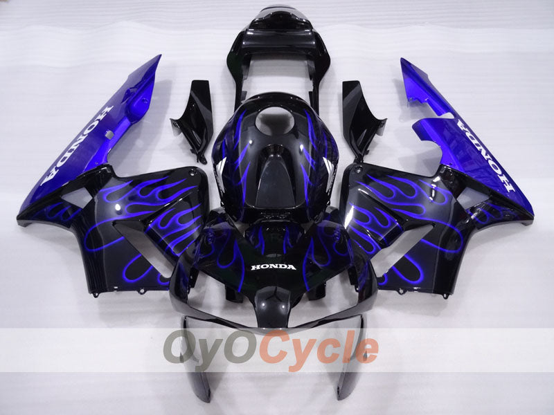 Injection Fairing kit for 03-04 CBR600RR - Blue, Black - Flame #OYO87904894 Secondary image
