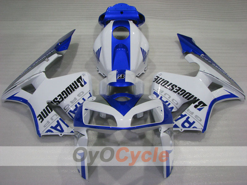 Injection Fairing kit for 03-04 CBR600RR - Blue, White - PRAMAC #OYO87904898 Secondary image