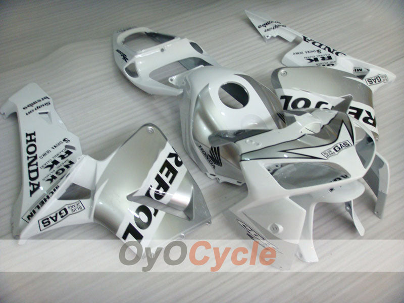 Injection Fairing kit for 05-06 CBR600RR - Silver - MICHELIN, RK, Repsol #OYO87904916
