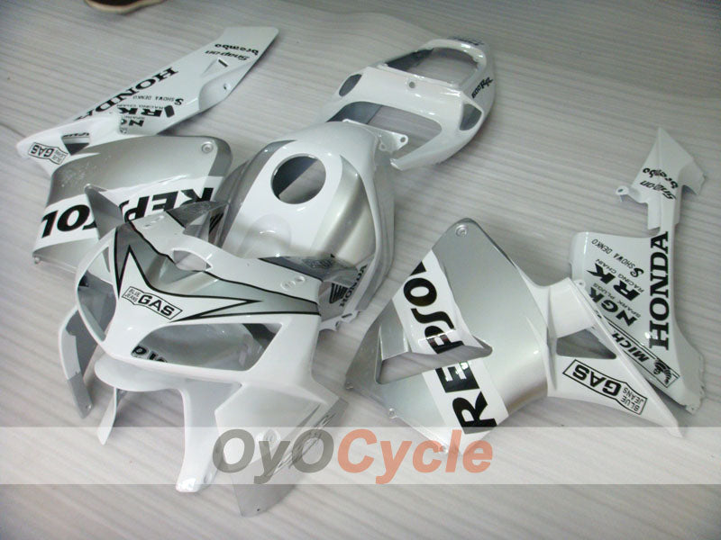 Injection Fairing kit for 05-06 CBR600RR - Silver - MICHELIN, RK, Repsol #OYO87904916 Secondary image
