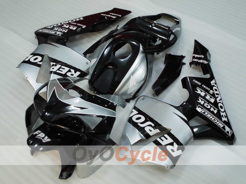 Injection Fairing kit for 05-06 CBR600RR - Black, Silver - Repsol #OYO87904920 Secondary image
