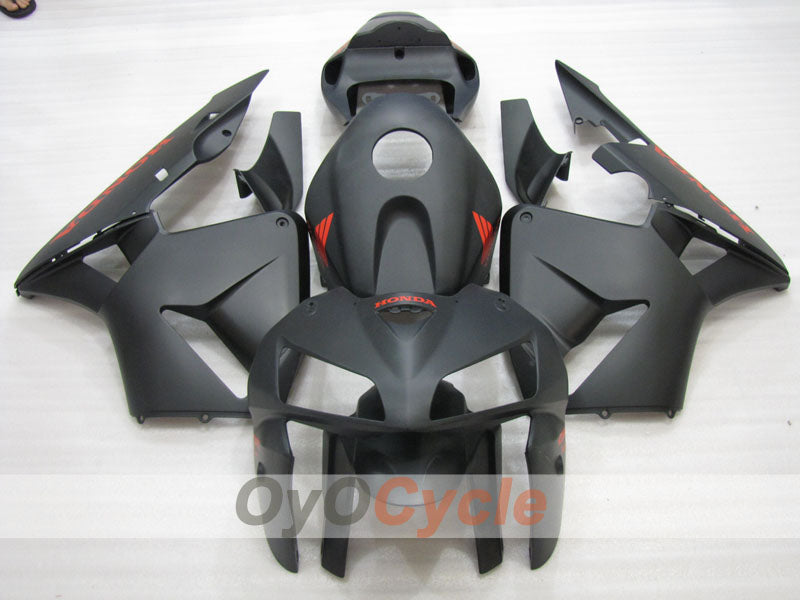 Injection Fairing kit for 05-06 CBR600RR - Black, Matte - Factory Style #OYO87904923 Main image