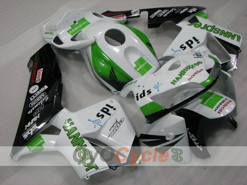 Injection Fairing kit for 05-06 CBR600RR - Green, White, Black - HANN Spree #OYO87904924 Secondary image