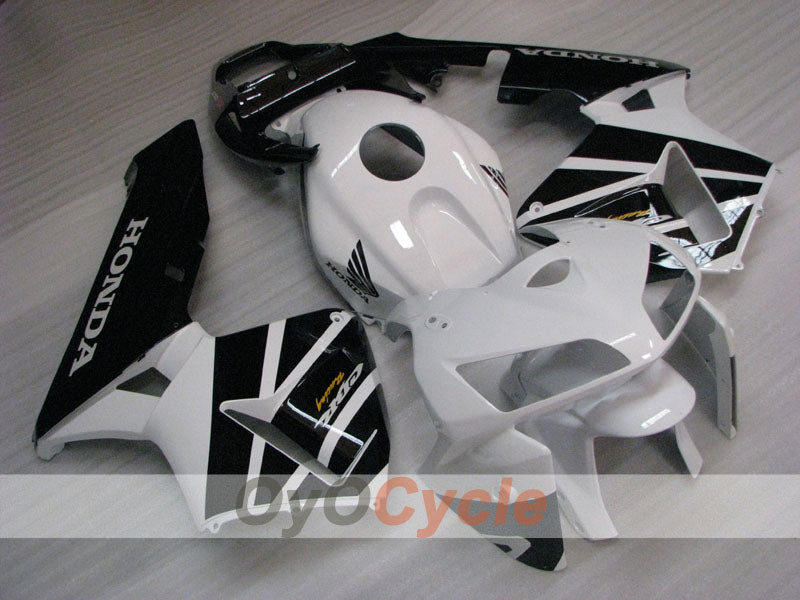 Injection Fairing kit for 05-06 CBR600RR - White, Black - Factory Style #OYO87904927 Main image