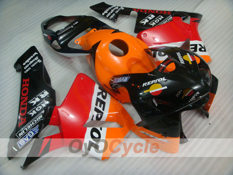 Injection Fairing kit for 05-06 CBR600RR - Orange, Black - MICHELIN, RK, Repsol #OYO87904935 Secondary image