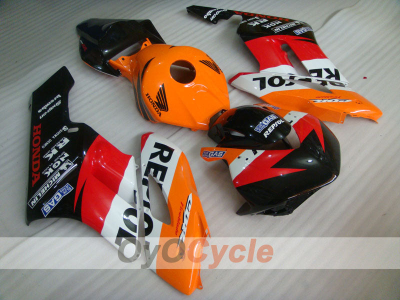 Injection Fairing kit for 04-05 CBR1000RR - Orange, Black - Repsol #OYO87904965 Main image