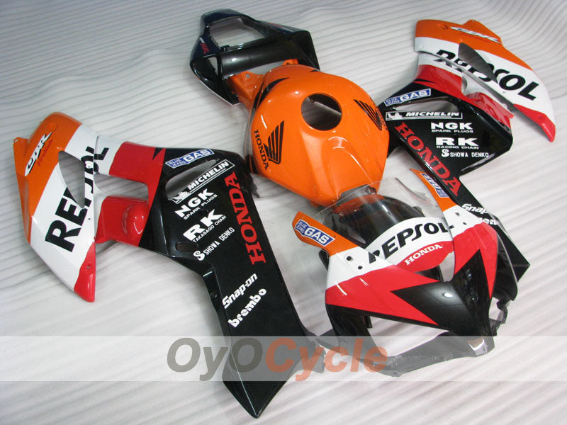 Injection Fairing kit for 04-05 CBR1000RR - Orange, Black - Repsol #OYO87904966 Main image