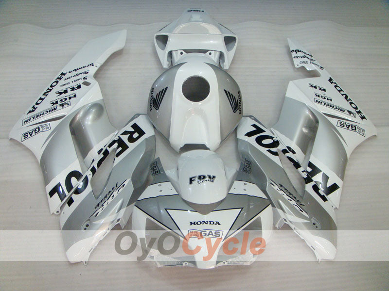 Injection Fairing kit for 04-05 CBR1000RR - White, Silver - Repsol #OYO87904967 Main image