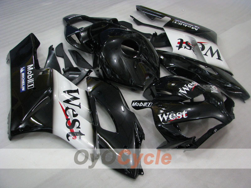 Injection Fairing kit for 04-05 CBR1000RR - White, Black - West #OYO87904970 Secondary image