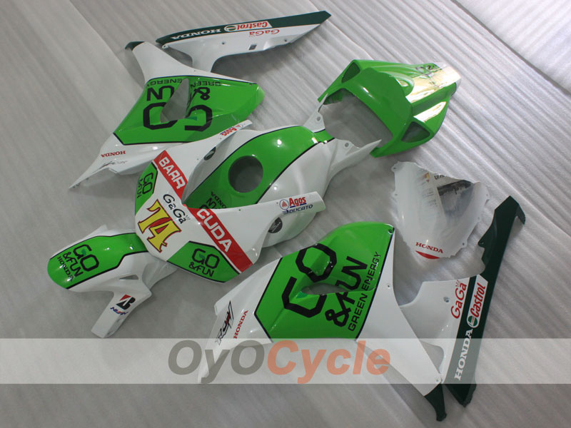 Injection Fairing kit for 06-07 CBR1000RR - Green, White - GO&FUN #OYO87904989 Secondary image