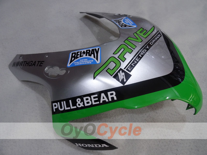 Injection Fairing kit for 08-11 CBR1000RR - Green, Silver - DRIVE #OYO87905016