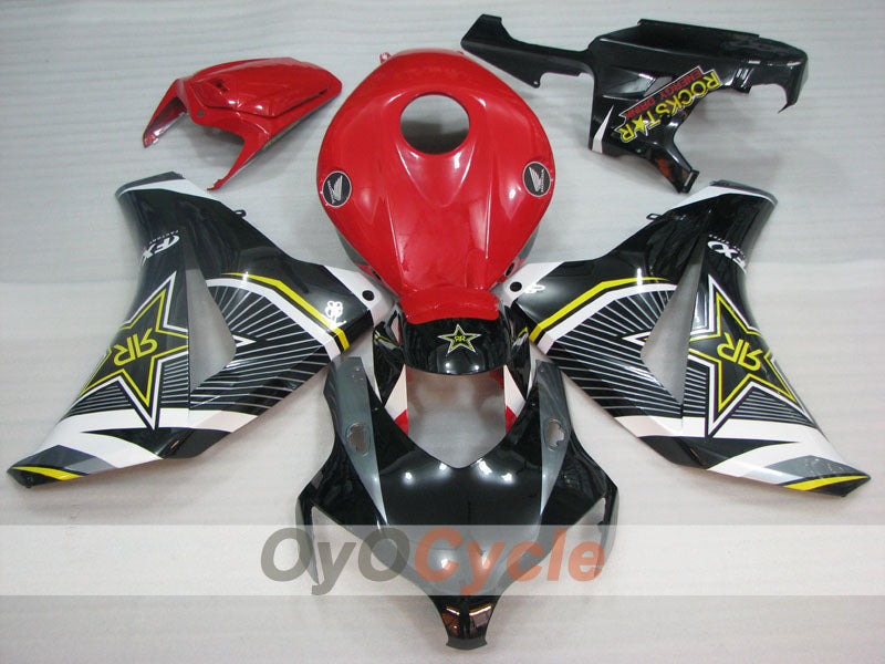 Injection Fairing kit for 08-11 CBR1000RR - Red, Black - Rockstar #OYO87905017 Secondary image