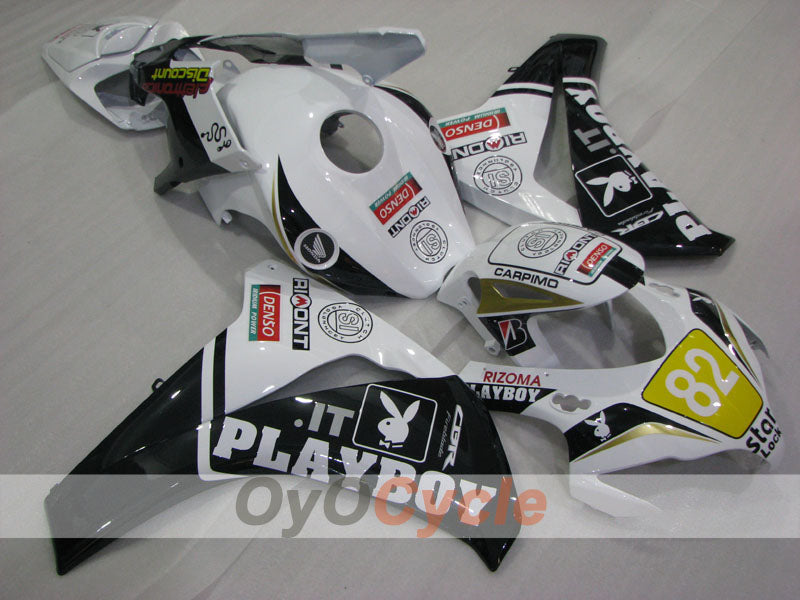 Injection Fairing kit for 08-11 CBR1000RR - White, Black - PlayBoy #OYO87905032 Main image