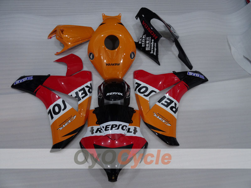Injection Fairing kit for 08-11 CBR1000RR - Orange, Black - Repsol #OYO87905034 Secondary image