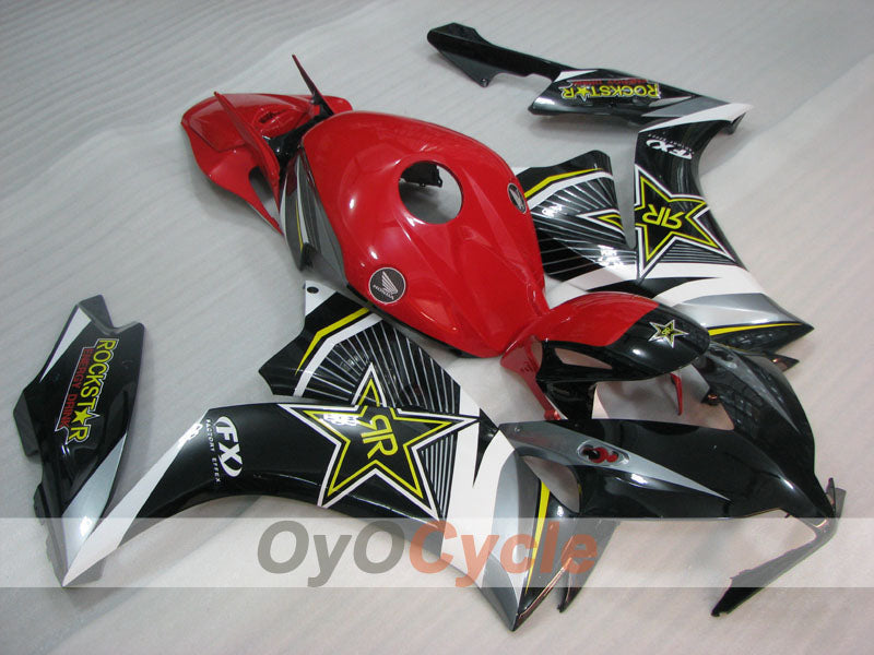 Injection Fairing kit for 12-16 CBR1000RR - Red, Black - Rockstar #OYO87905035